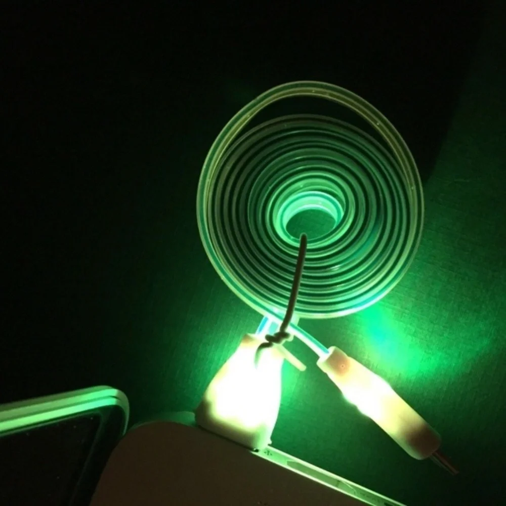 LED USB Charger Cable Samsung Galaxy S4 S6 S7 Edge